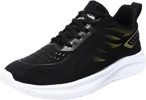 [lilaBelle]【Glow-in-the-Dark Cushioned Running Shoes】Men's Breathable Mesh Casual Sneakers,【Anti-Slip Sole】Lightweight Gym Trainers for Walking/Jogging/Travel, Fashion-Forward Unisex Sports Shoes (EVA