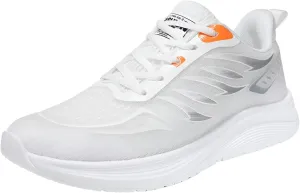 [lilaBelle]【Glow-in-the-Dark Cushioned Running Shoes】Men's Breathable Mesh Casual Sneakers,【Anti-Slip Sole】Lightweight Gym Trainers for Walking/Jogging/Travel, Fashion-Forward Unisex Sports Shoes (EVA