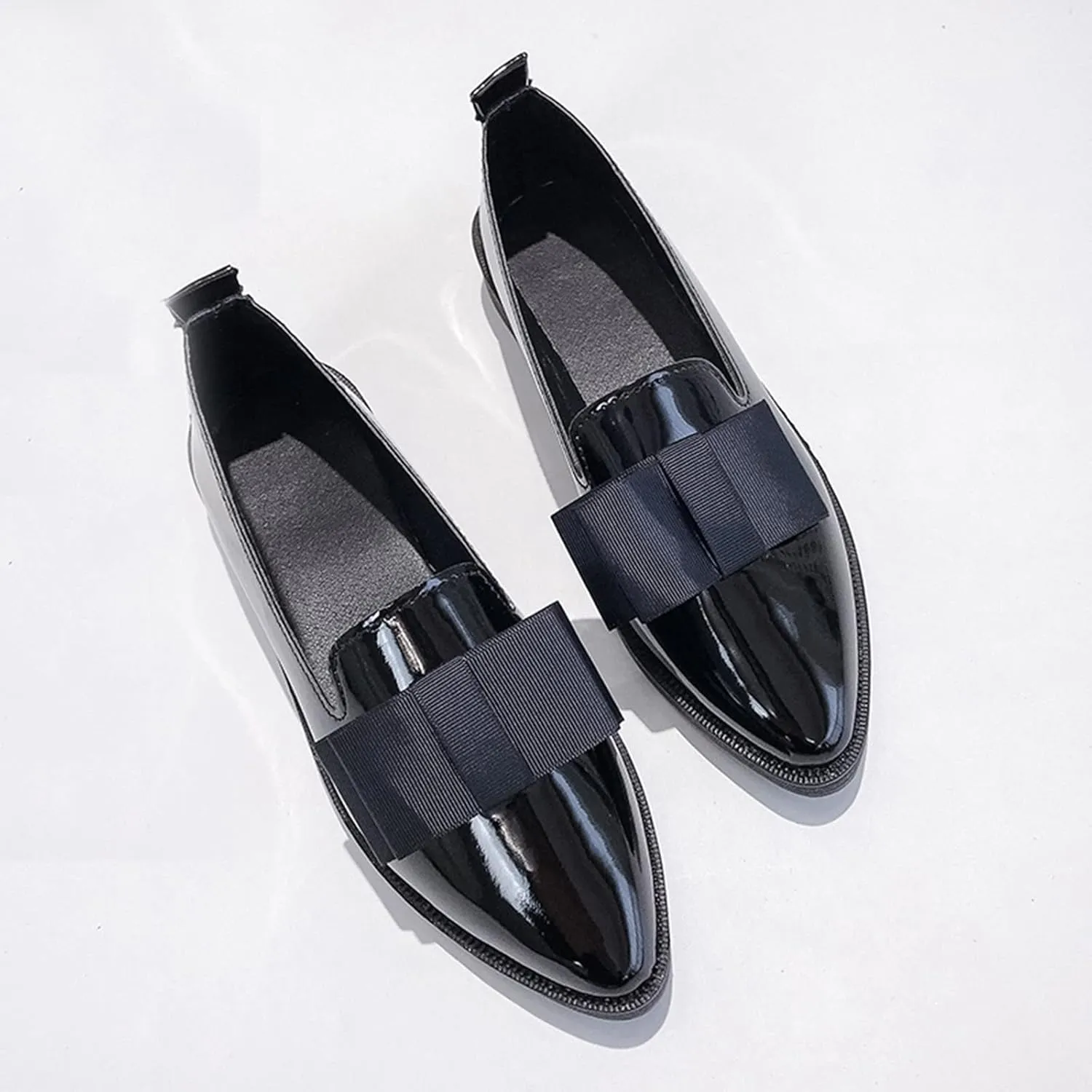 Loafers for Women Wide Dress Shoe Slip-Ons Penny Loafers Business Casual Shoe Comfortable Office Shoes Work Shoes