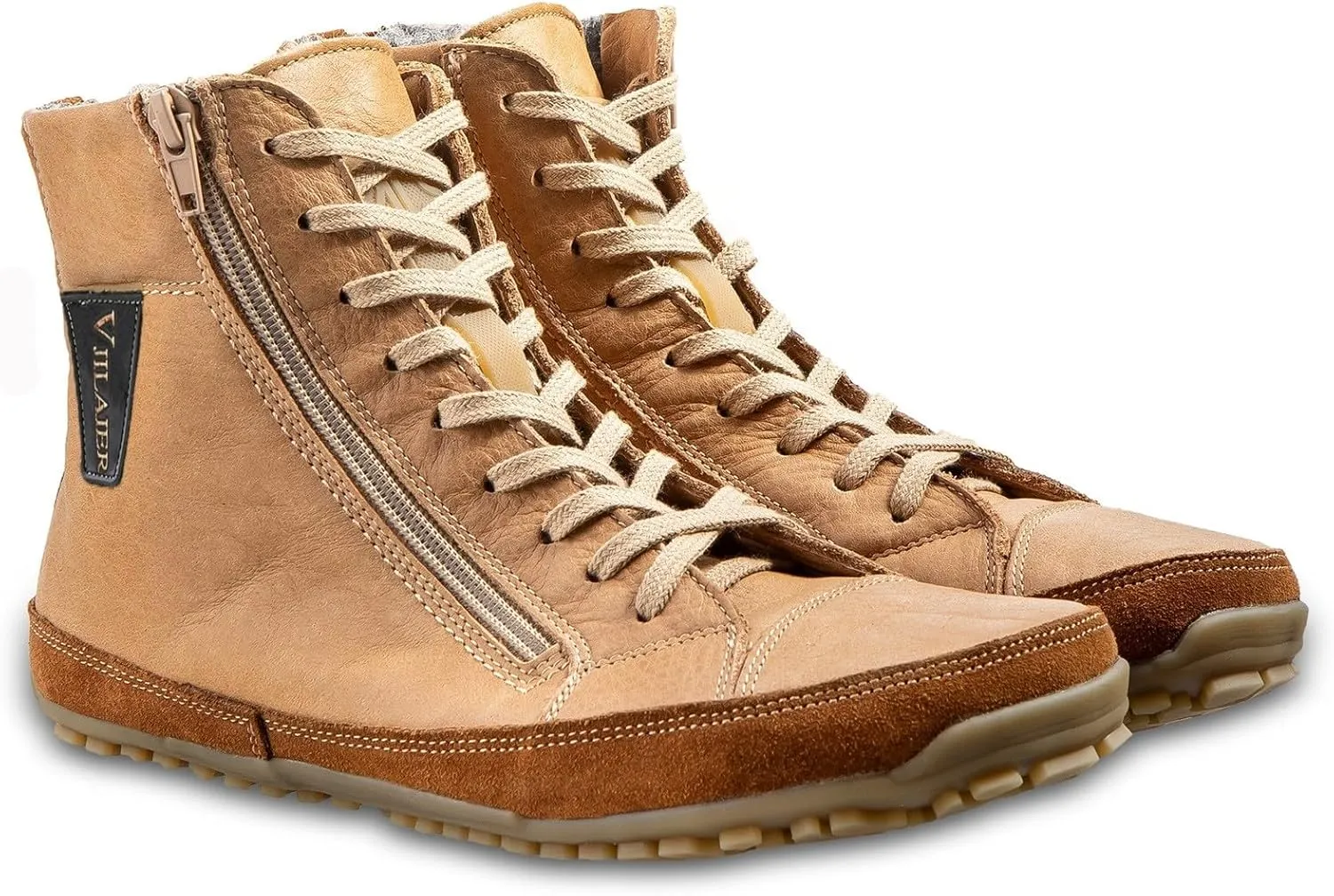 Magic Shoes Alaskan Mens Winter Boots with Fleece Lined Barefoot Shoes for Couples Non-Slip Hiking Footwear Comfort Warm Work Boots Grounded Shoes Zero Drop Booties Walking
