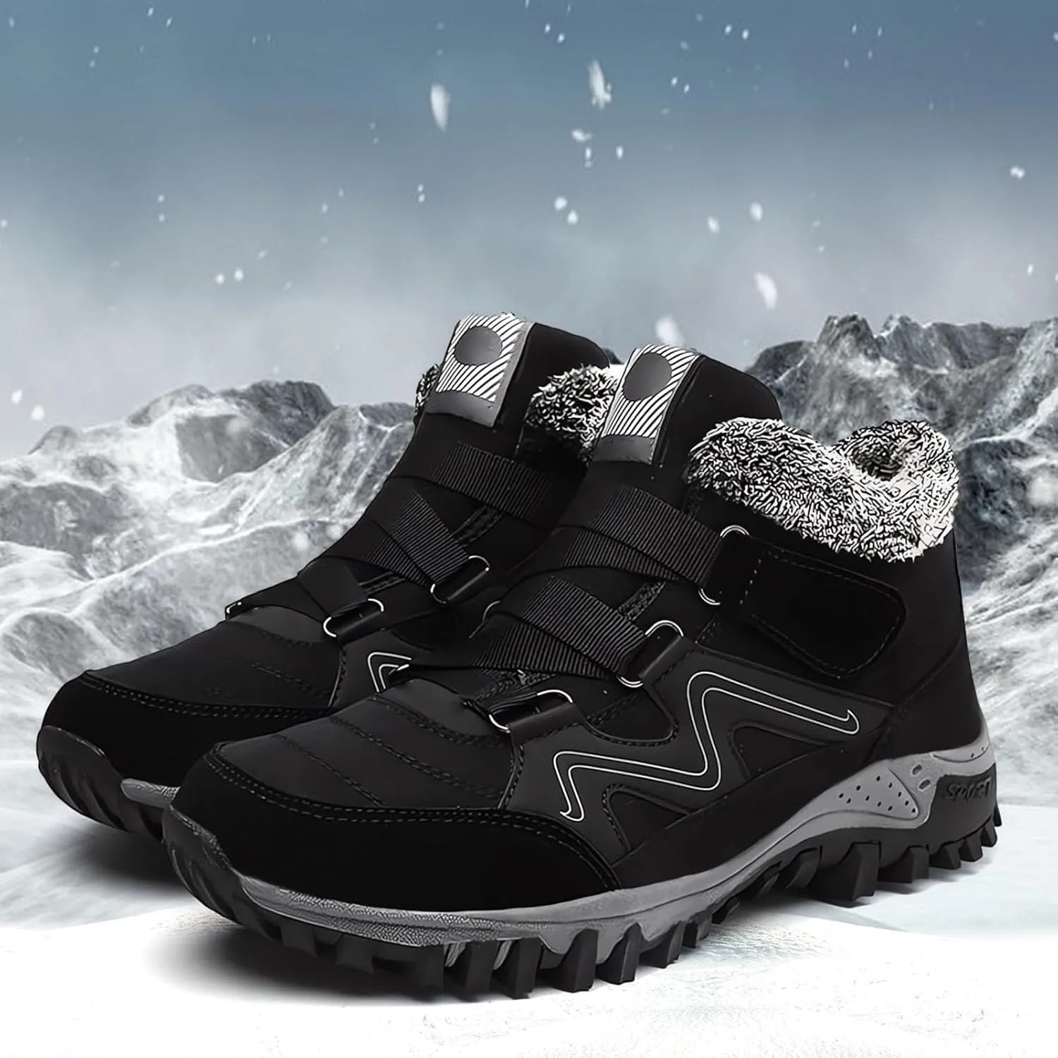 Men Work Boots Wide Width Hiking Sneakers Warm Booties Workout Shoes for Women Food Service Slip On Platform Shoes Lightweight Comfortable Hike Grounded Footwear