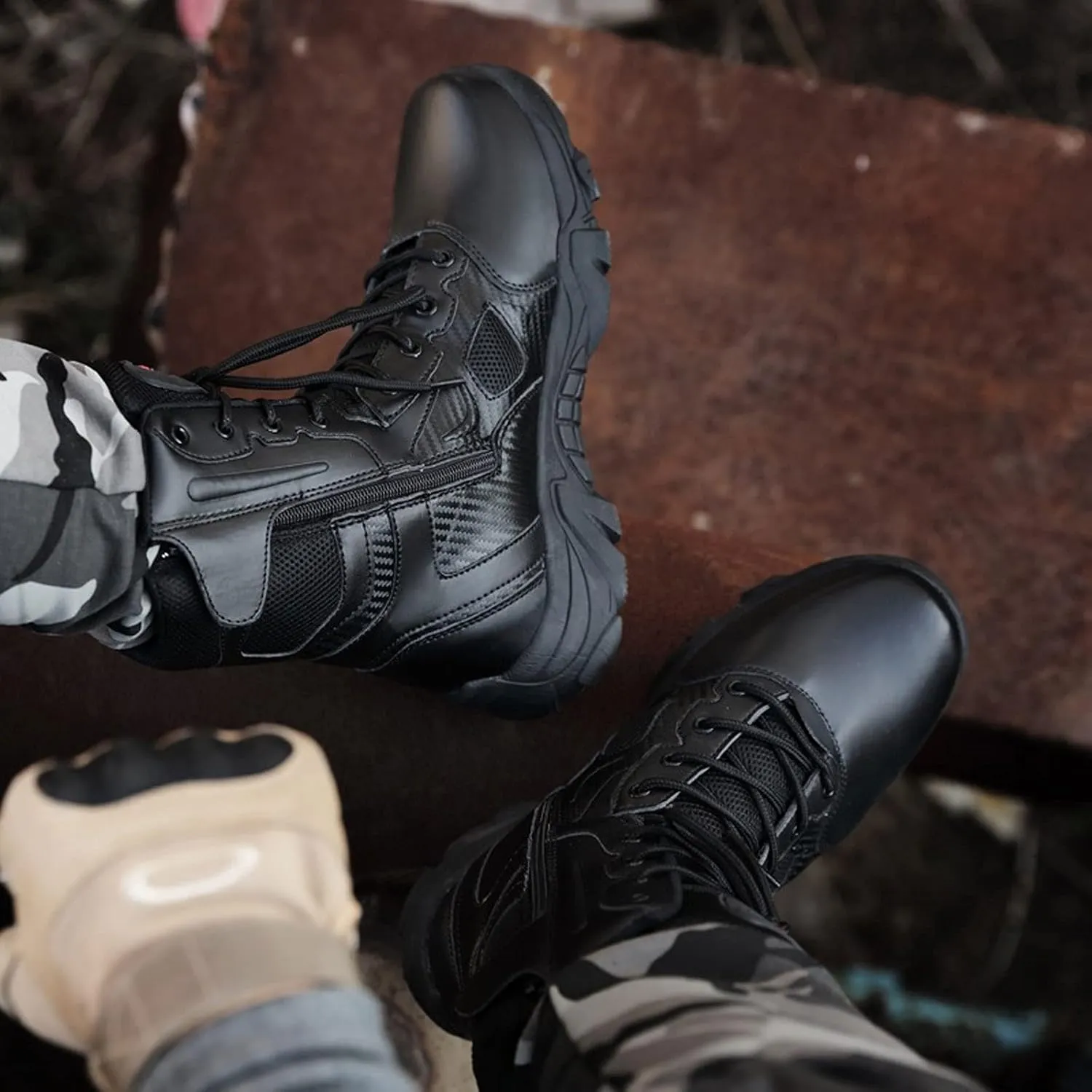 Mens Boots Men's Boots Outdoor Hiking Shoes Field Tactical Training Military Boots Work Shoes Camping Hiking Women's Boots Snow Boots
