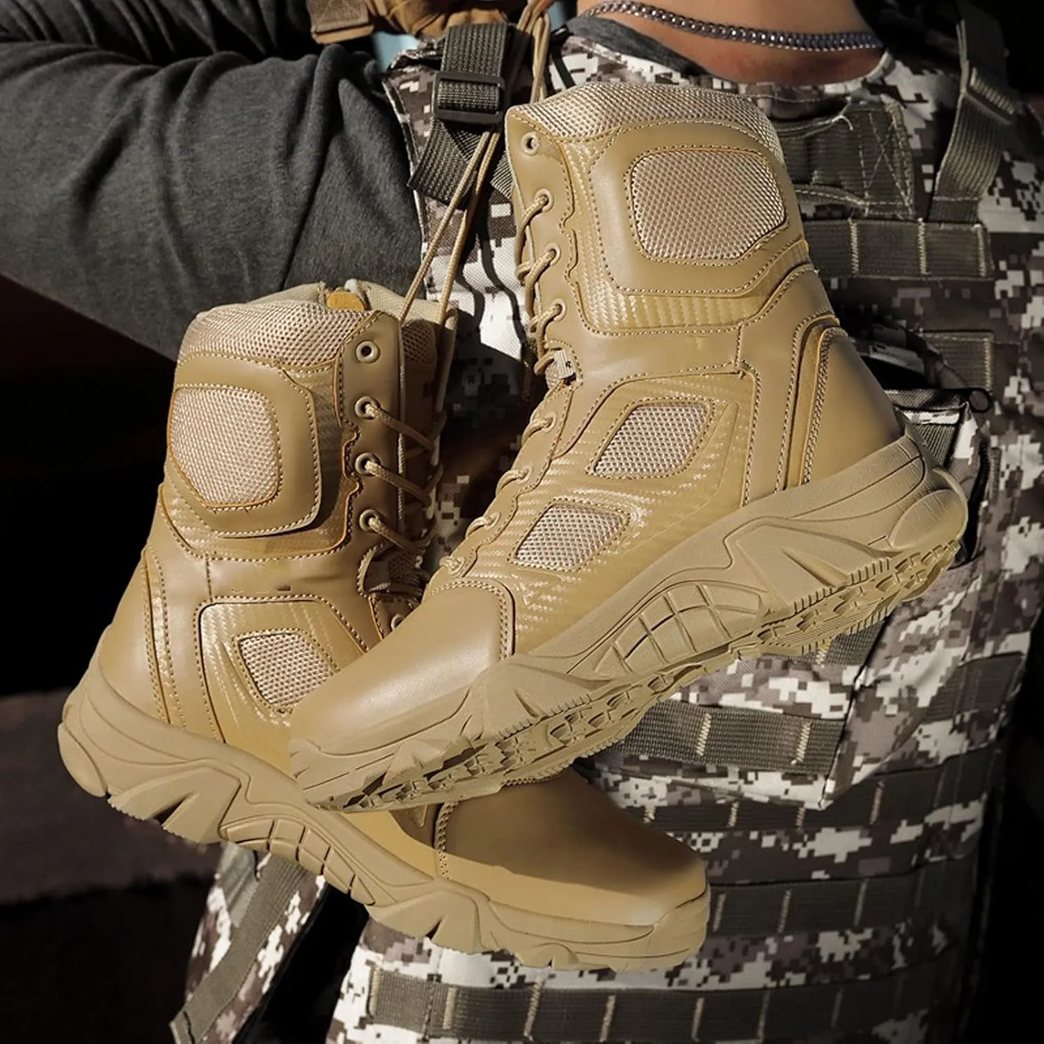 Mens Boots Men's Boots Outdoor Hiking Shoes Field Tactical Training Military Boots Work Shoes Camping Hiking Women's Boots Snow Boots