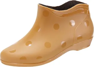 Men's Fashionable Rain Boots Casual Short Tube Slip On Rain Boots Non Slip Soles Fishing Boots Rain Proof Shoes Men