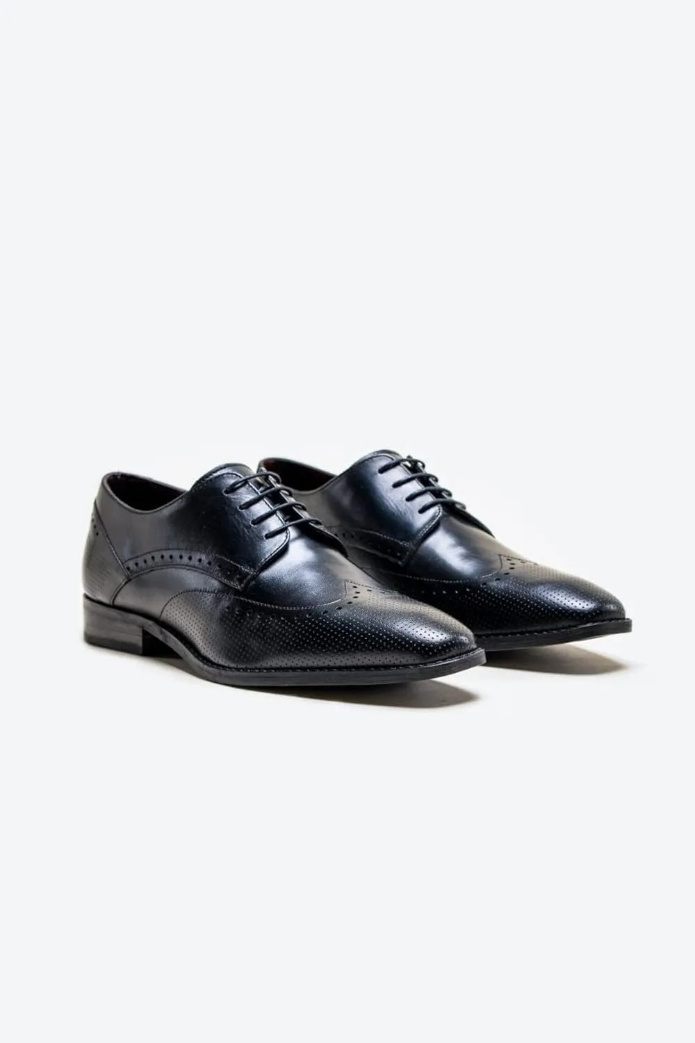 Mens Genuine Leather Brogues Lace Up Dress Shoes Formal Wedding Business Footwear