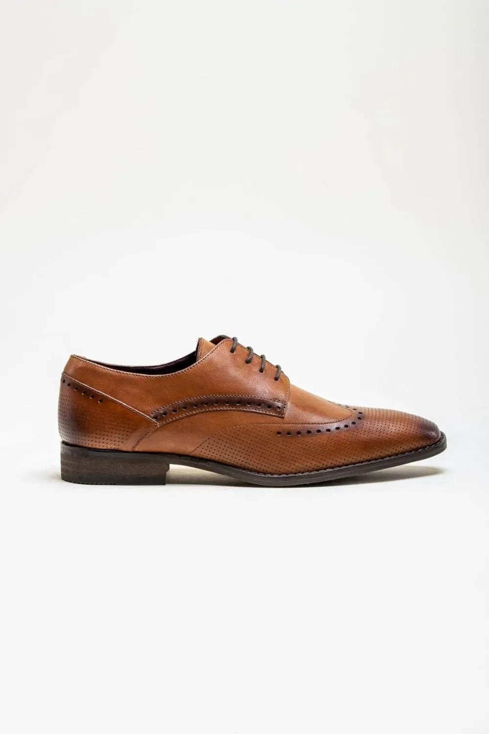 Mens Genuine Leather Brogues Lace Up Dress Shoes Formal Wedding Business Footwear