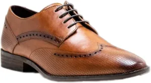 Mens Genuine Leather Brogues Lace Up Dress Shoes Formal Wedding Business Footwear