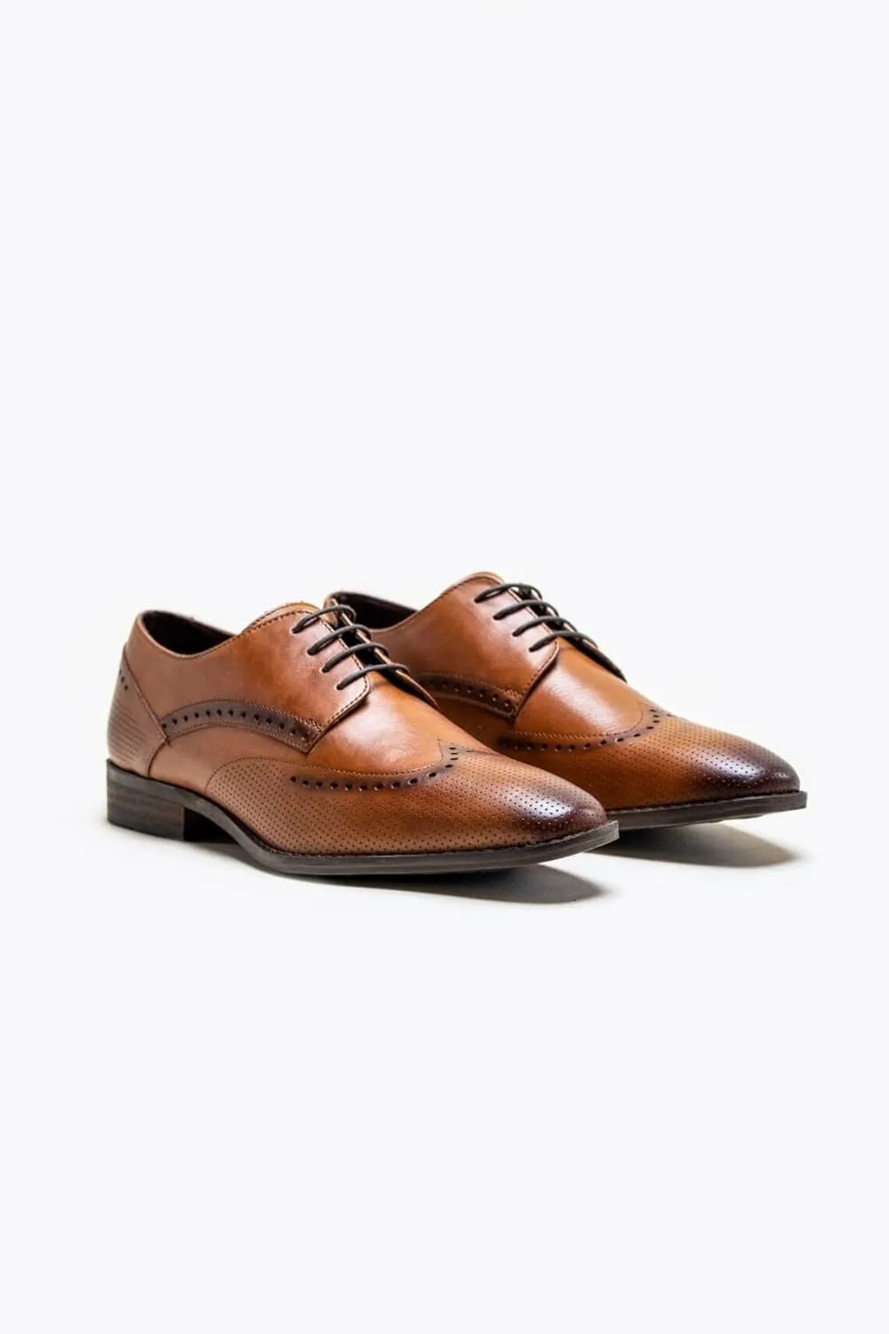 Mens Genuine Leather Brogues Lace Up Dress Shoes Formal Wedding Business Footwear