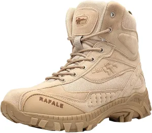 Mens Hiking Boots Waterproof Lightweight Slip On Men'S Tactical Boots Outdoor Ankle Motorcycle Combat Boots