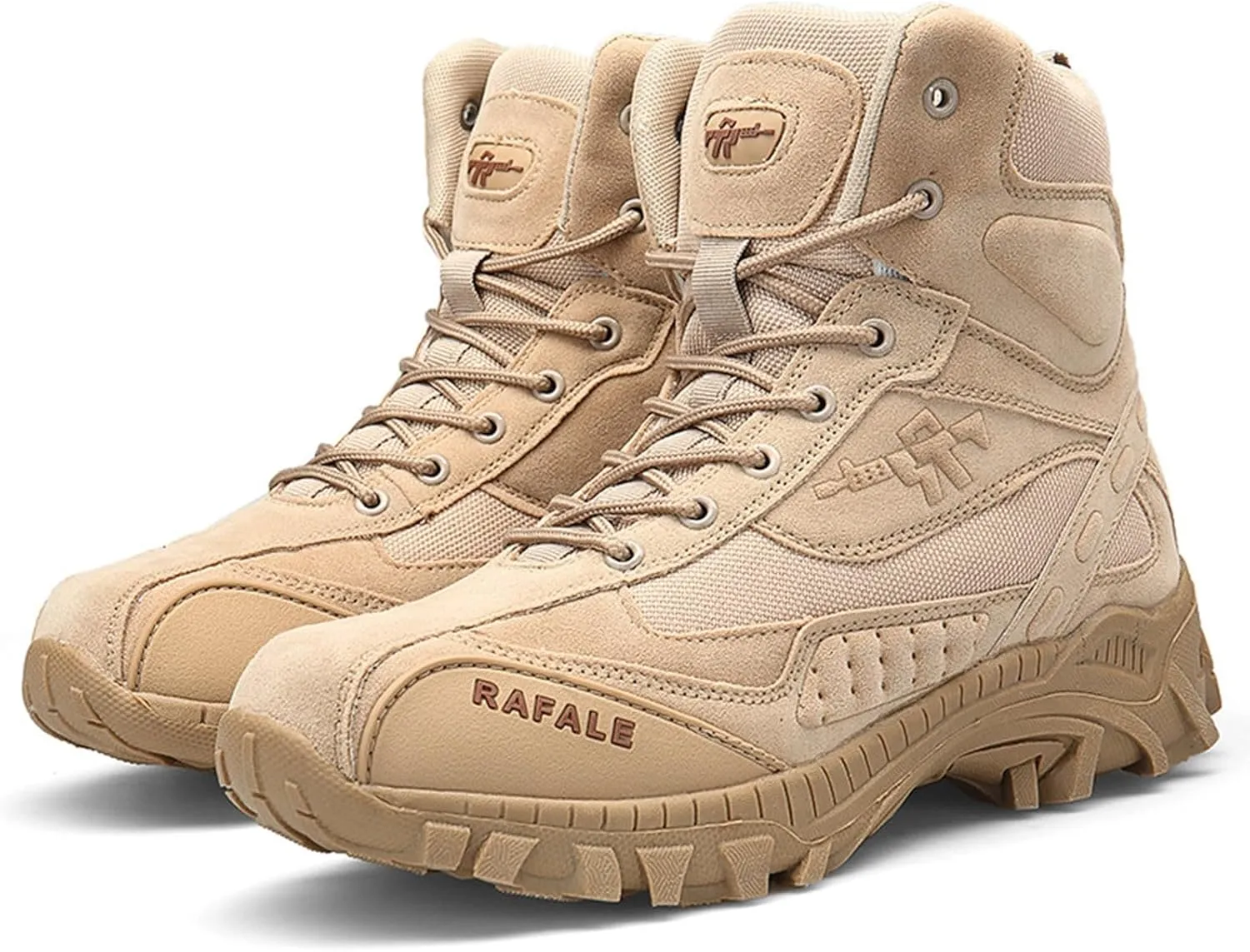 Mens Hiking Boots Waterproof Lightweight Slip On Men'S Tactical Boots Outdoor Ankle Motorcycle Combat Boots