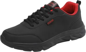 Mens Shoes Large Size Casual Leather Laace Up Solid Color Casual Fashion Simple Shoes Running Men's Sneaker