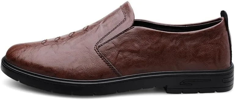 Men's Slip-On Dress Shoes Mens Faux Patent Leather Tuxedo Oxfords Shoes Fashion Comfort Wedding Business Loafers Shoes