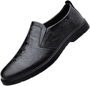 Men's Slip-On Dress Shoes Mens Faux Patent Leather Tuxedo Oxfords Shoes Fashion Comfort Wedding Business Loafers Shoes