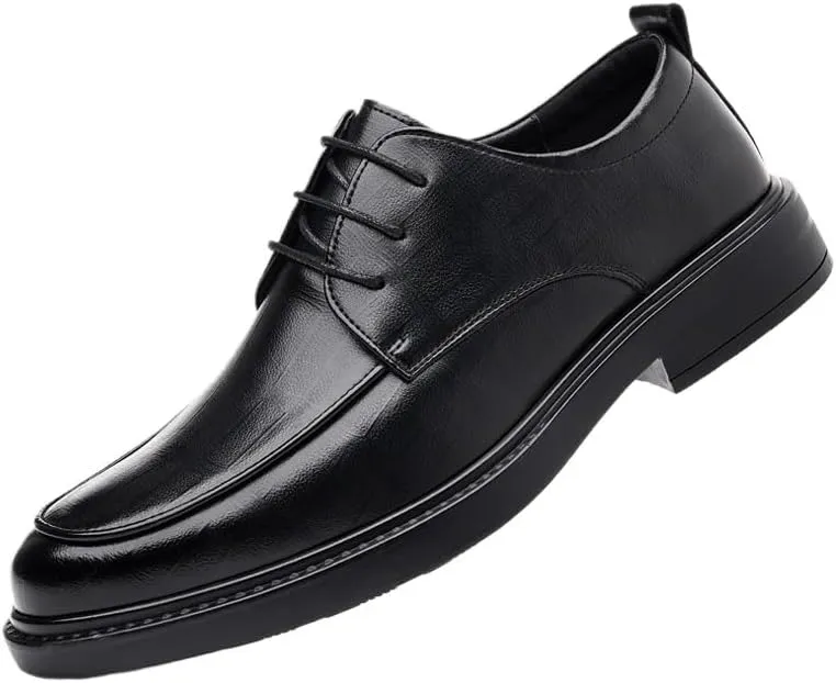 Men's Slip-On Leather New Oxford Shoes Office Working Premium Derby for Driving Walking Wedding Outdoor Indoor Size