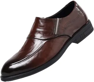 Men's Slip On Pointed Toe Derbys Classic Formal Business Shoes