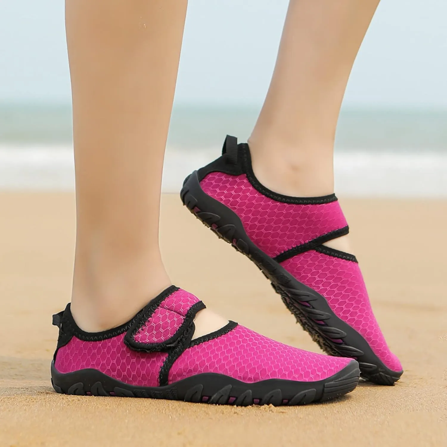 Mens Water Shoes Wide Width Slip on for Men Women Barefoot Water Shoes Men Womens Pool Shoes Quick Dry Water Sports Barefoot Shoes for Beach Swim Surf Yoga Exercise
