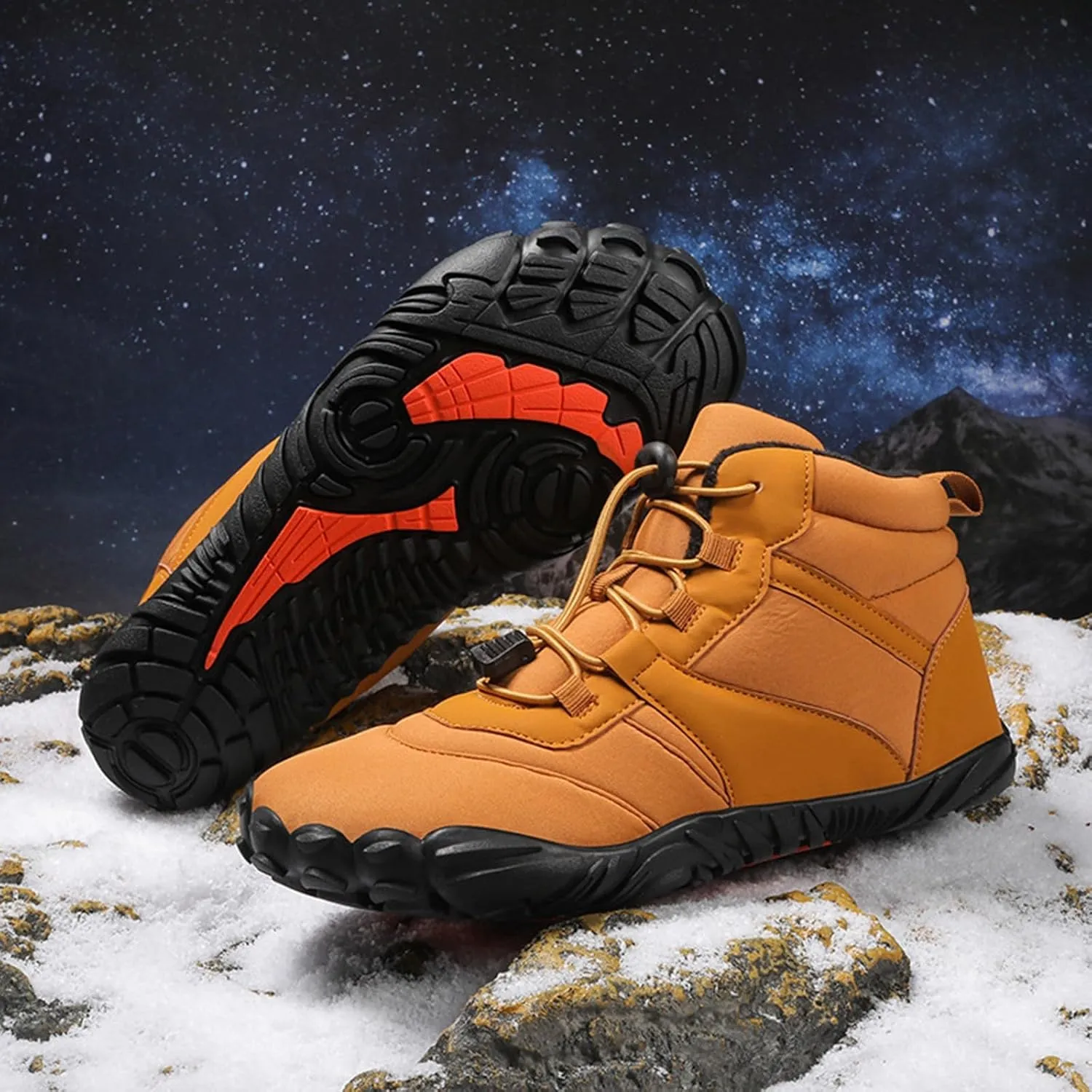 Men's Work Boots Non Steel Toe Hiking Sneakers Boot with Comfort Safety Toe Shoes for Women Nonslip Slip On Platform Shoes Lightweight Comfortable Hike Grounded Footwear
