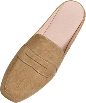Mules for Women Comfort Dressy Flats Slip on Slides Loafers Backless Mules & Clogs Casual Dress Mules