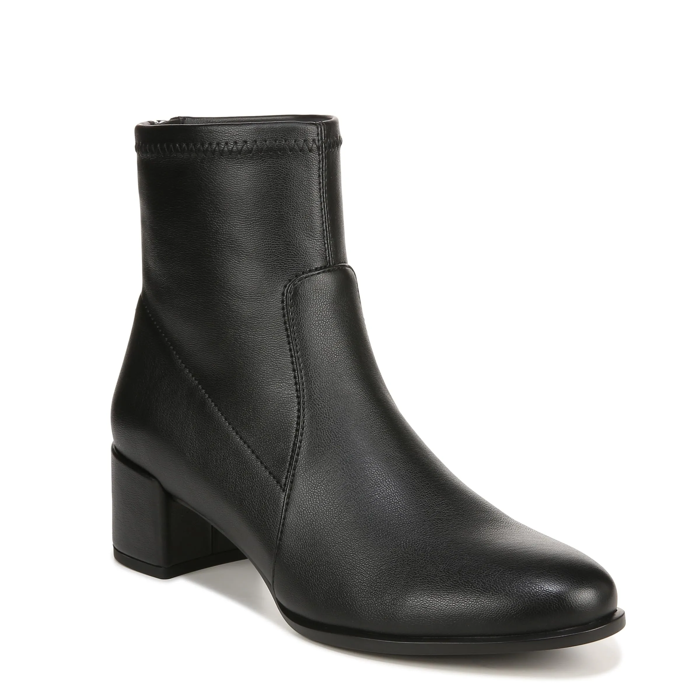 Naturalizer Women's Ravi Ankle Boots, Black Stretch, 9 Wide