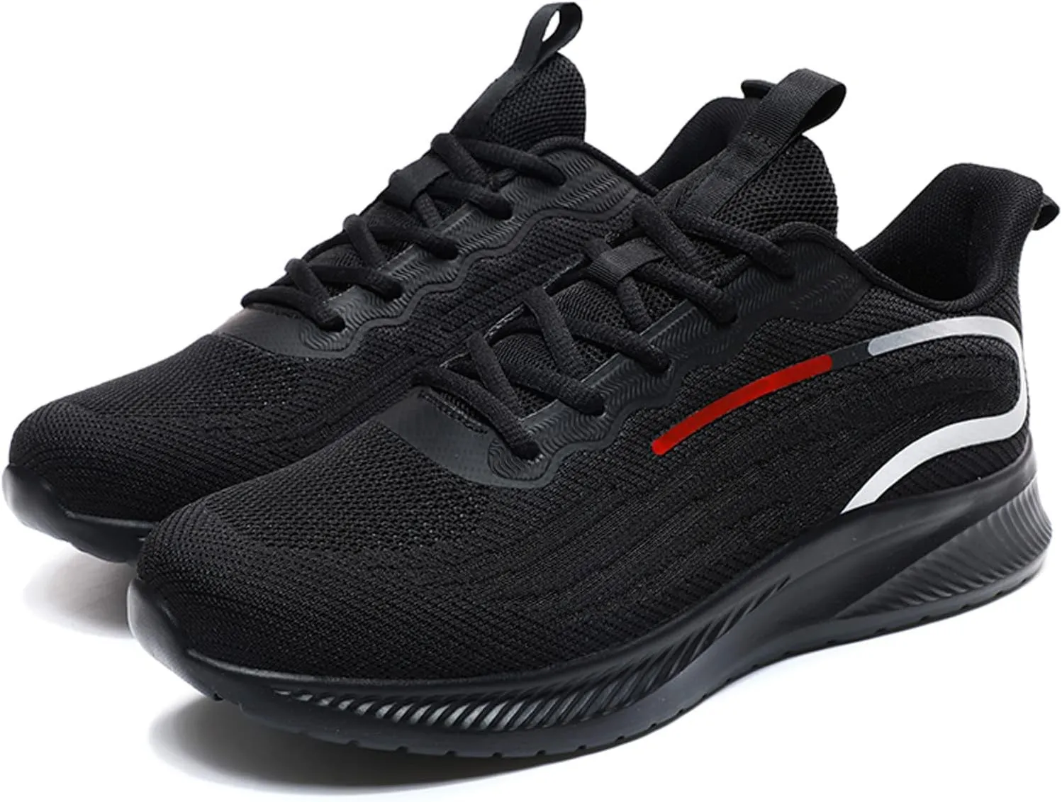 Non Slip Work Sport Shoes for Men Breathable and Light Outdoor Comfy Walking Shoe Soft Flat Soled Elderly Shoes