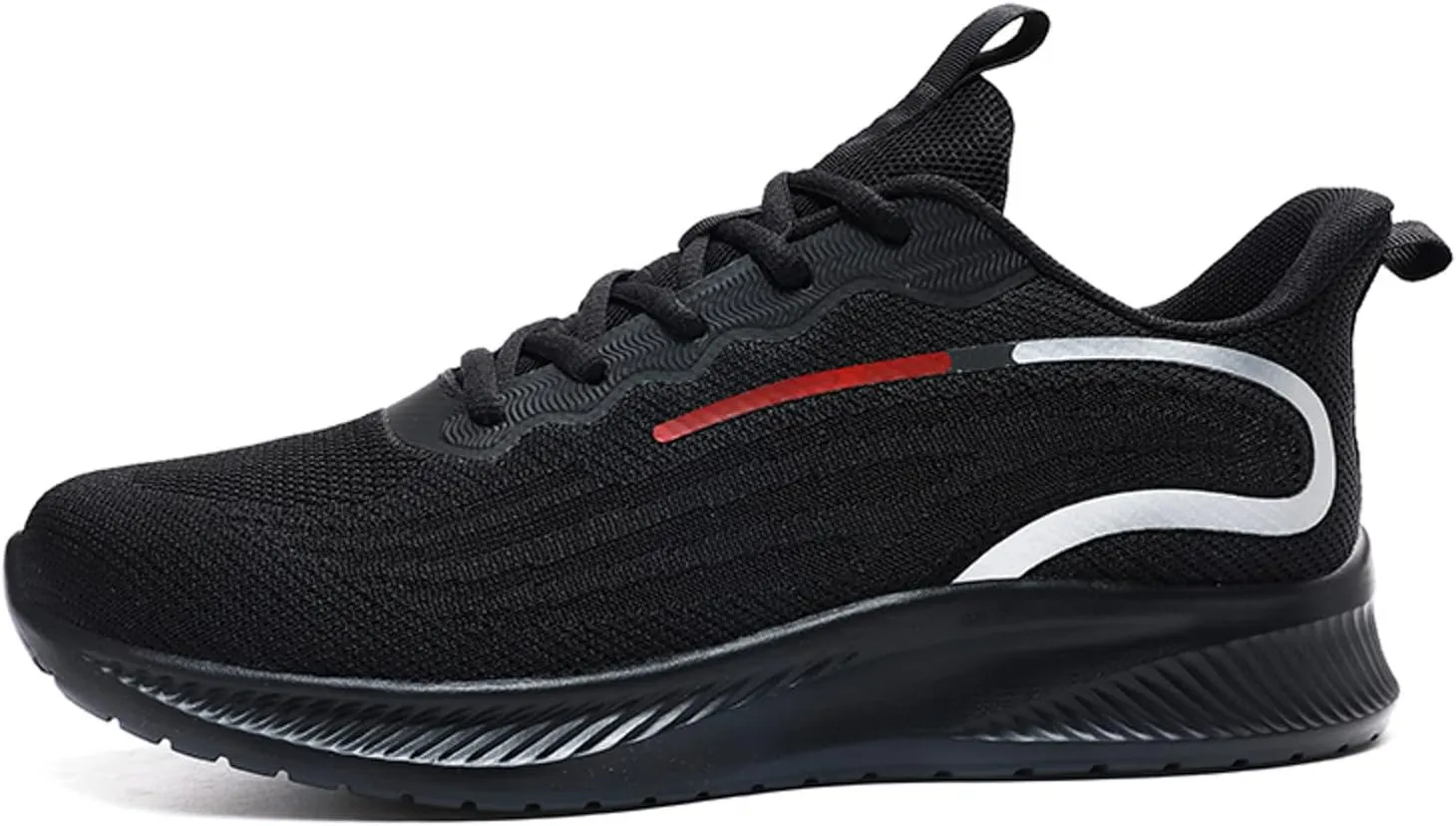 Non Slip Work Sport Shoes for Men Breathable and Light Outdoor Comfy Walking Shoe Soft Flat Soled Elderly Shoes