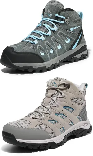 NORTIV 8 Women's Waterproof Hiking Boots Outdoor Trekking Camping Trail Hiking Boot
