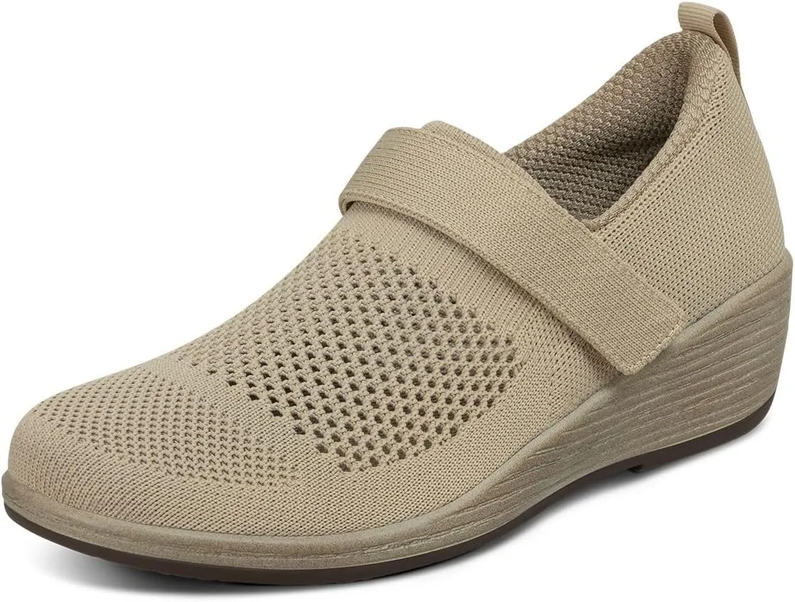 Orthofeet Women's Orthopedic Eve Wedge Shoe with Arch Support
