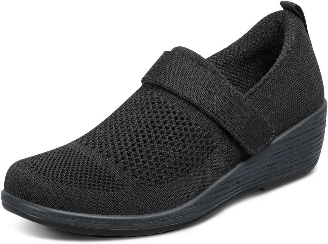 Orthofeet Women's Orthopedic Eve Wedge Shoe with Arch Support