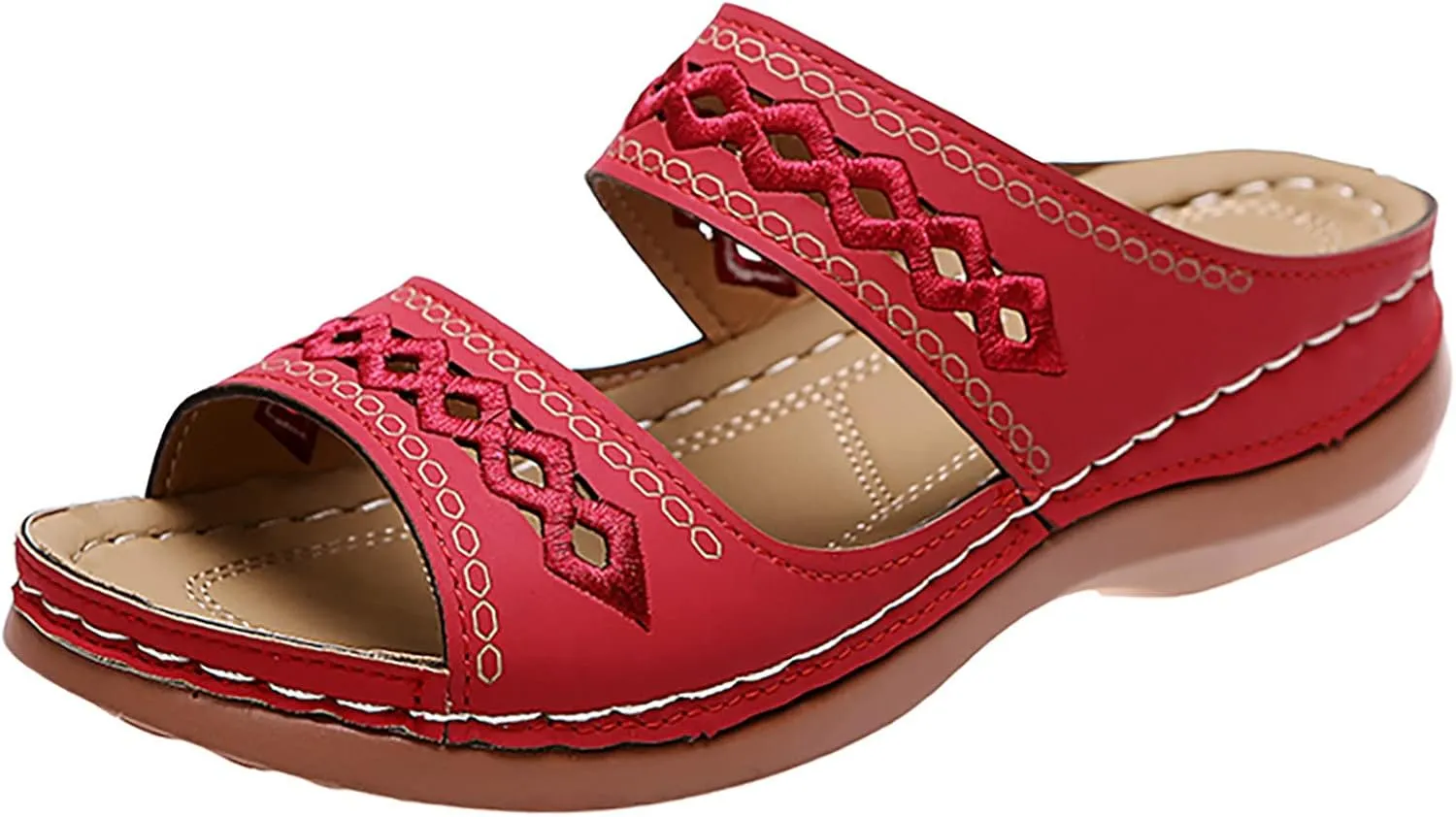 Orthopedic Sandals for Women 2025 Heel Support Orthopedic Wide Foot Sandals Orthopedic Summer Flat Sandals Orthotic Womens Summer Sandals Dressy Black Sandals Women Comfortable Small Heel