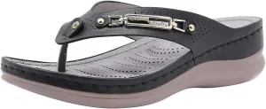 Orthopedic Sandals for Women Arch Support Orthopedic Womens Sandals Dressy Flat Sandals Women Summer Orthotic Arch Support Sandals for Women Indoor Womens Dressy Sandals with Arch Support