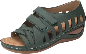 Orthopedic Sandals Walking Orthopedic Wide Width Sandals for Women with Arch Support Comfortable Sandals Women Orthopedic Womens Shoes Sandals Dressy Casual Summer Wedge Orthopedic Support Slippers