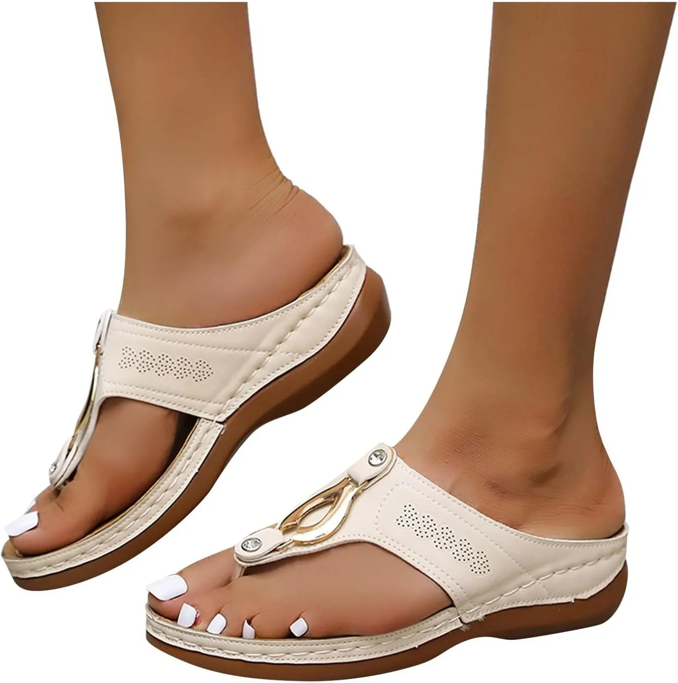 Orthopedic Sandals with Arch Support for Woman Walking Orthopedic Women Comfy Sandals Womens Arch Support Sandals Orthotic Womens Adjustable Summer Slippers with Arch Support Walking Shoes for Summer