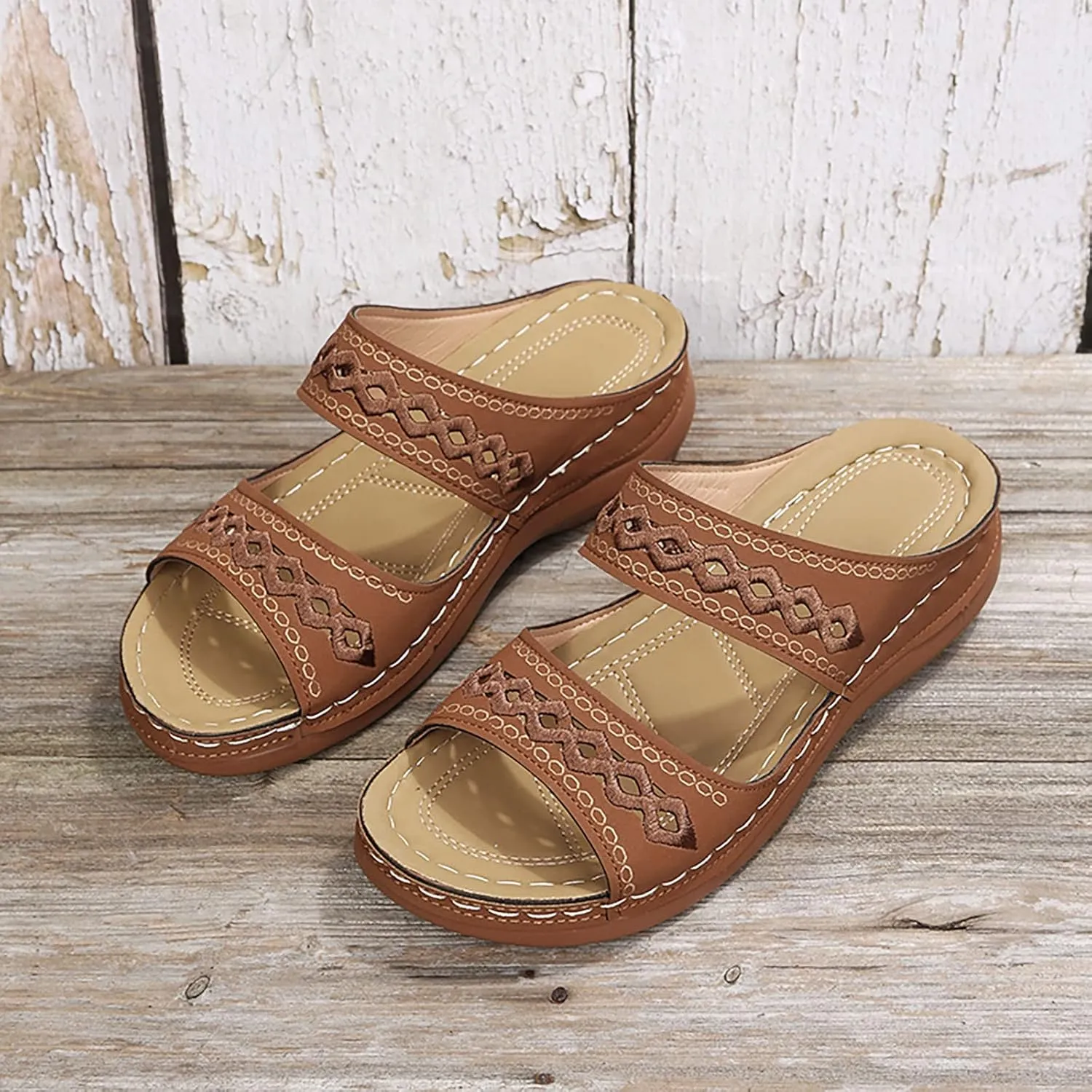 Orthopedic Sandals with High Arch Support for Women Orthotic Women's Wide Sandals Orthopedic Non Slip House Sandals Orthopedic Arch Support Sandals Women's Heel Winter Sandals for Women 2025