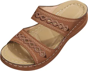 Orthopedic Sandals with High Arch Support for Women Orthotic Women's Wide Sandals Orthopedic Non Slip House Sandals Orthopedic Arch Support Sandals Women's Heel Winter Sandals for Women 2025
