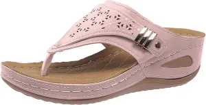 Orthotic Sandals for Women with Arch Support Spring Beach Slippers Orthopedic Womens Fashion Orthotic Flip Flops Yoga Mat Slides Comfort Plantar Fasciitis Slip on Flat Sandals Non Slip