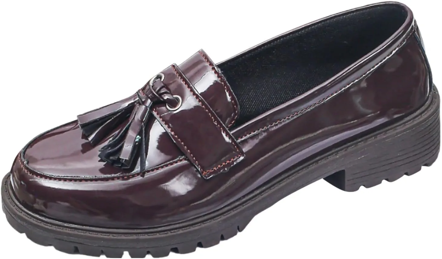 Penny Loafers for Women Chunky Business Shoes Casual Slip On Shoe Comfortable Work Shoes Cute Loafers Shoe