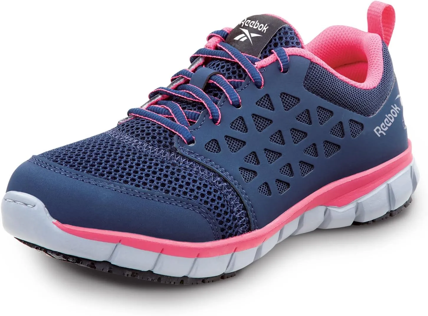 Reebok Work Sublite Cushion Work, Women's, Athletic Style, MaxTrax Slip Resistant, Soft Toe Work Shoe