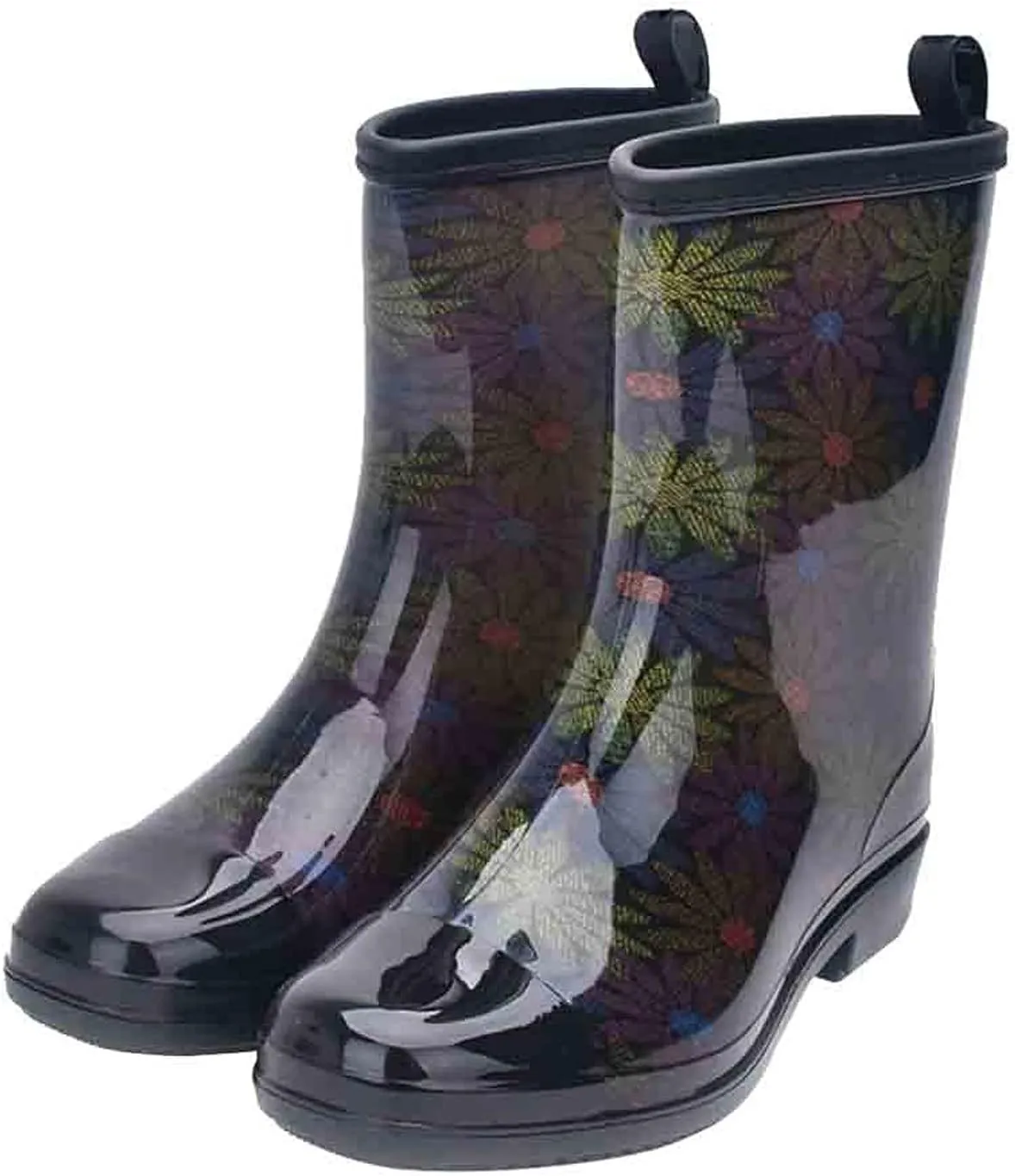 Rubber Outdoor Shoes Water Rain Women's Boots Mid Style Punk Boots Women's Boots Goulashes Women
