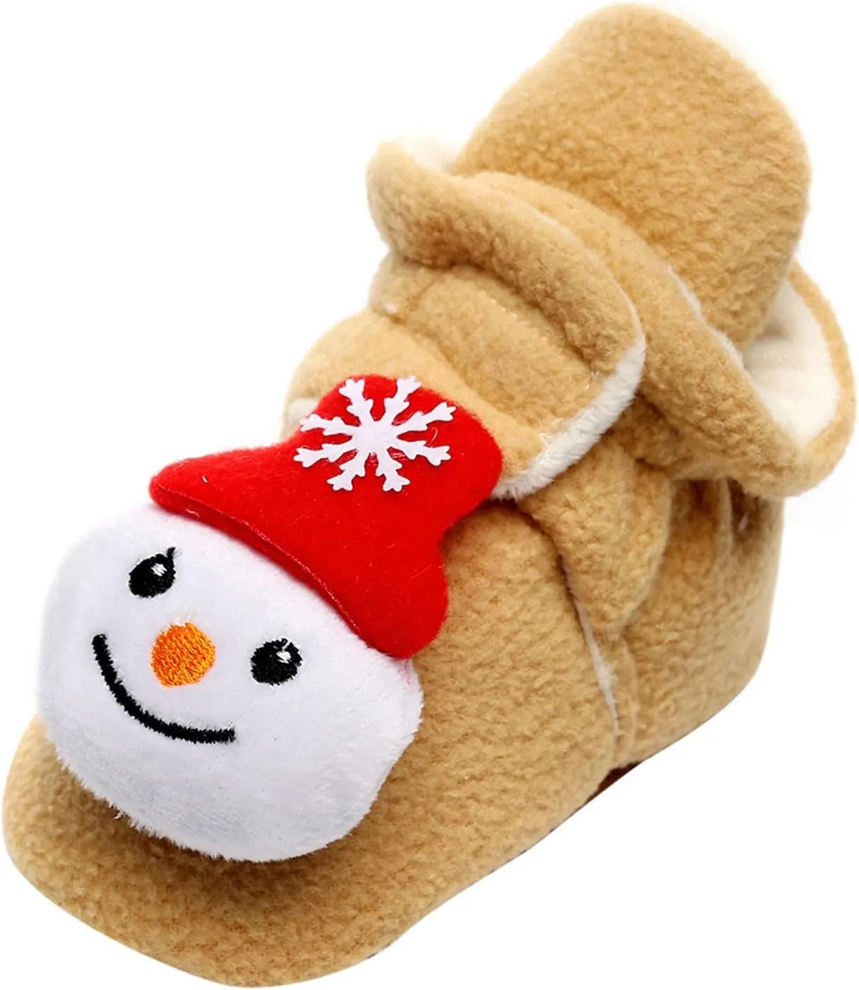 Running Shoes for Toddler Walk Keep First Plush Shoes Slip-On Toddler Baby Boy Girls Kids Warm Christmas Shoes