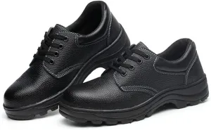 Safety Trainers for Men Women, Safety Footwear Lightweight Steel Toe Cap Shoes Breathable Safety Shoes Work Shoes Work Trainer Construction Shoes (Color : Black, Size : 9 US)