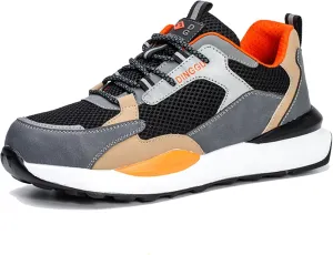 Safety Trainers Men Steel Toe Cap Trainers Work Construction Breathable Safety Shoes Non Slip Sneakers