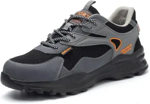 Safety Trainers Men's Steel Toe Cap Trainers Lightweight Safety Shoes for Men Breathable Work Boots