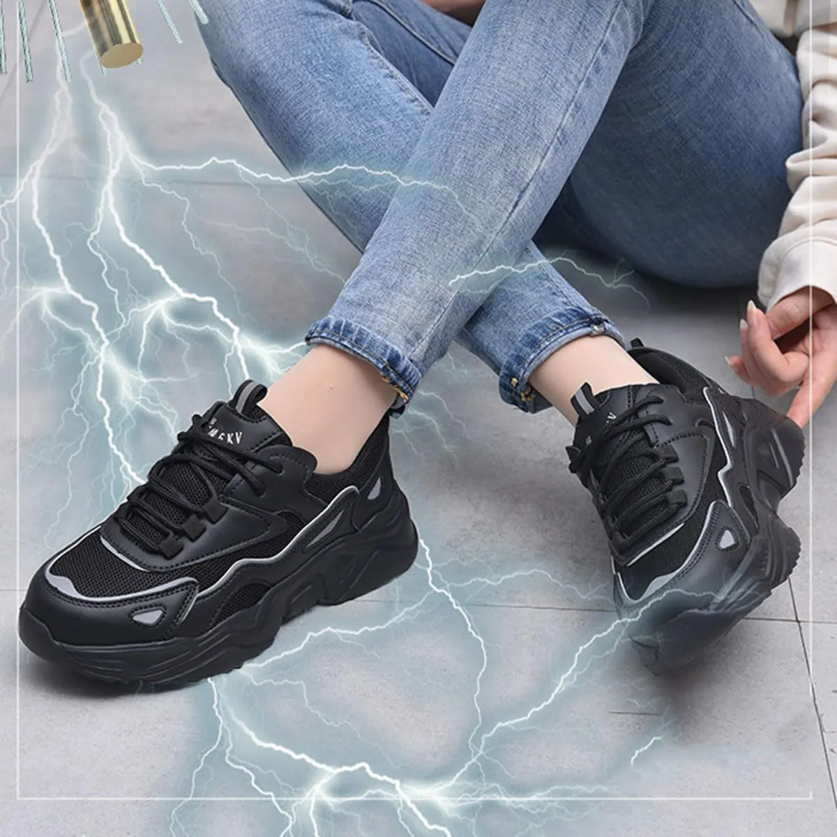 Safety Trainers Mens Womens Steel Toe Cap Trainers Lightweight Safety Shoes for Women Breathable Work Boots