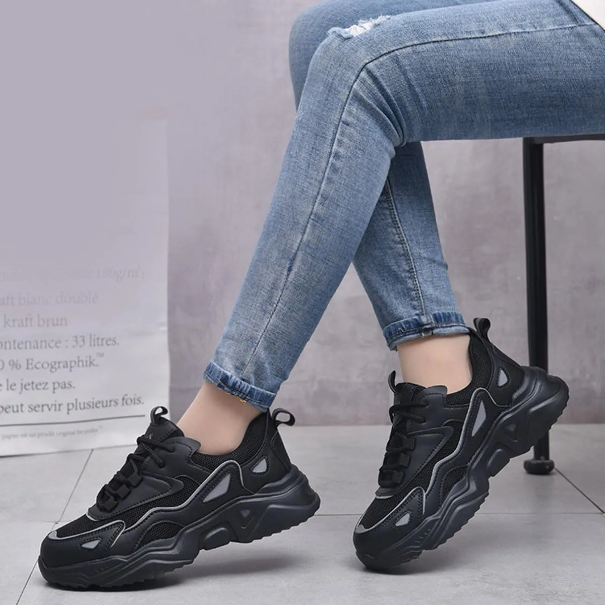 Safety Trainers Mens Womens Steel Toe Cap Trainers Lightweight Safety Shoes for Women Breathable Work Boots