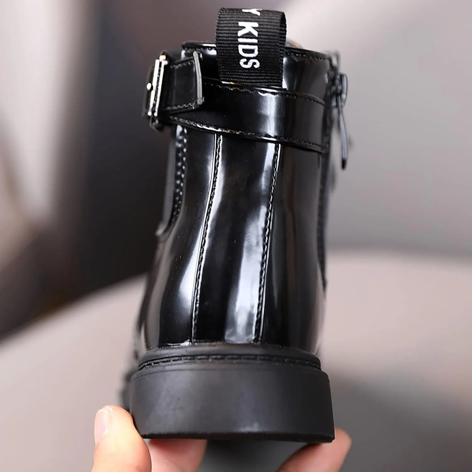 sfdgfhyf Baby Ankle Shoes 6M to 6Y Kids Boys And Girls Waterpoor Ankle Boots Short Boots Leather Shoes Toddler Boots