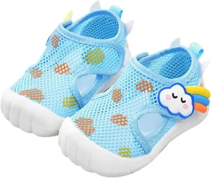 sfdgfhyf Casual Shoes for Child Infant Toddler Girls Boys Shoes Sandals Flat Bottom Non Slip Half Open Toe Slip Summer