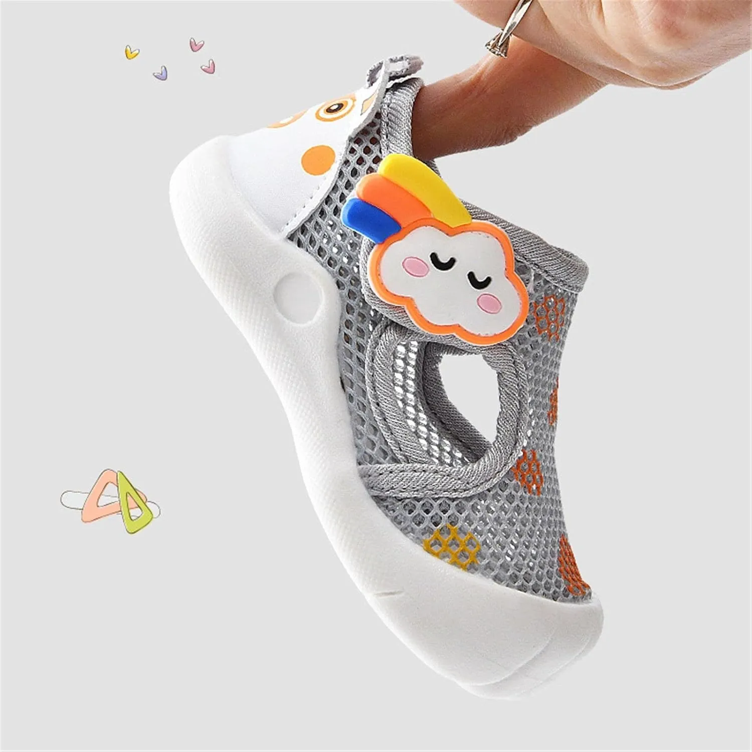 sfdgfhyf Casual Shoes for Child Infant Toddler Girls Boys Shoes Sandals Flat Bottom Non Slip Half Open Toe Slip Summer