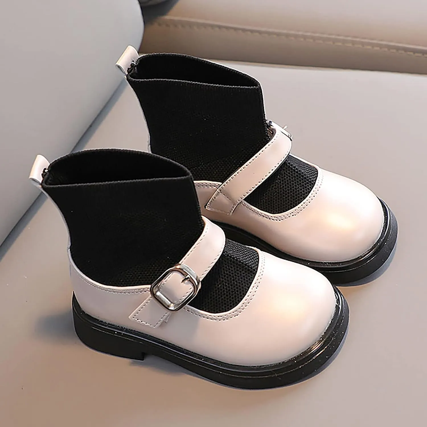 sfdgfhyf Indoor Boots for Little Kid Toddler Girls Booties Kids Shoes Short Boots Girls Ankle Boots 2 to 8 Years Short