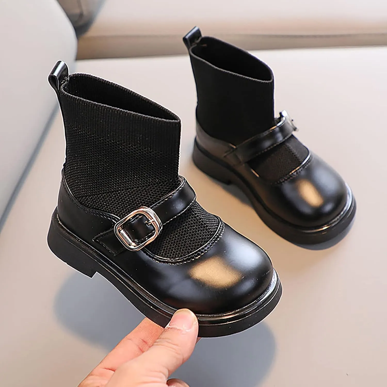sfdgfhyf Indoor Boots for Little Kid Toddler Girls Booties Kids Shoes Short Boots Girls Ankle Boots 2 to 8 Years Short