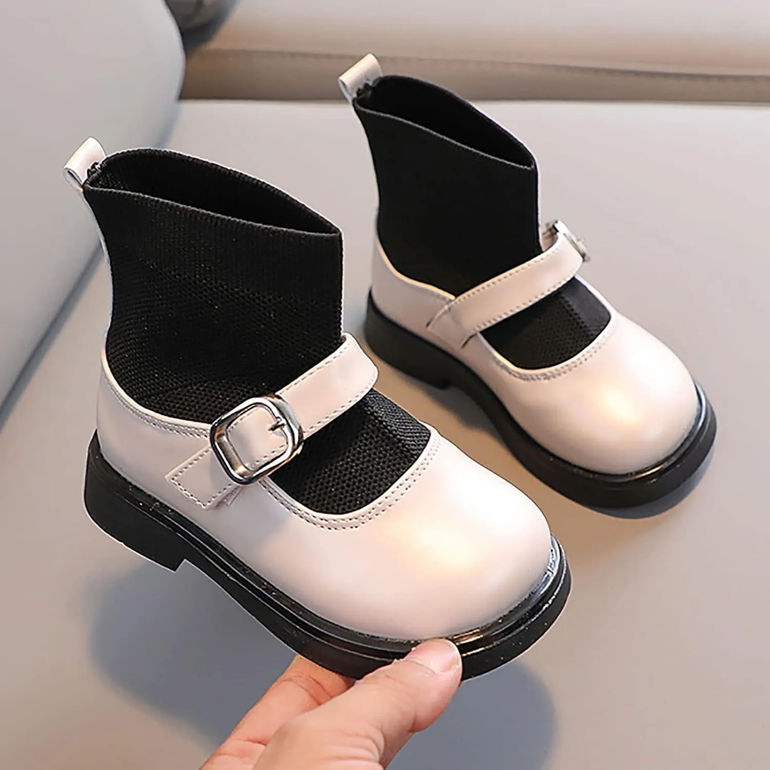 sfdgfhyf Indoor Boots for Little Kid Toddler Girls Booties Kids Shoes Short Boots Girls Ankle Boots 2 to 8 Years Short